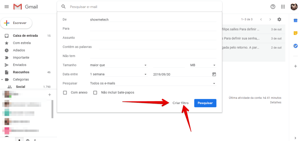 Cara membuat filter di gmail dalam 6 langkah Klik buat filter