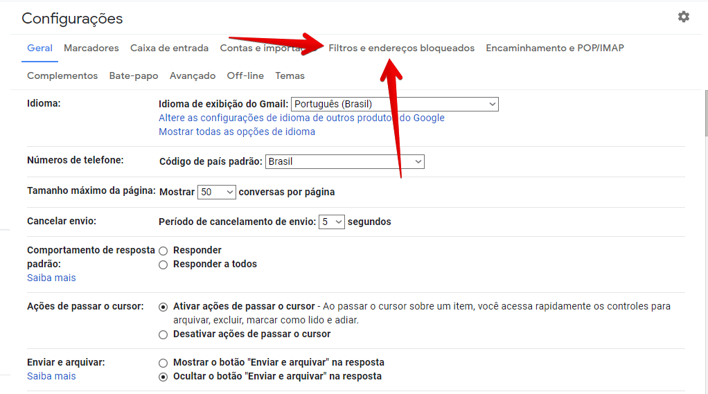 Cara membuat filter di gmail dalam 6 langkah Akses menu filter gmail