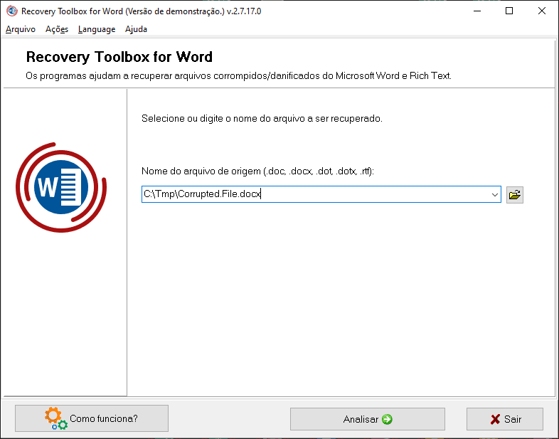 Word danificado: saiba como recuperar um arquivo corrompido Recovery toolbox for word é a solução definitiva pra recuperar seu arquivo