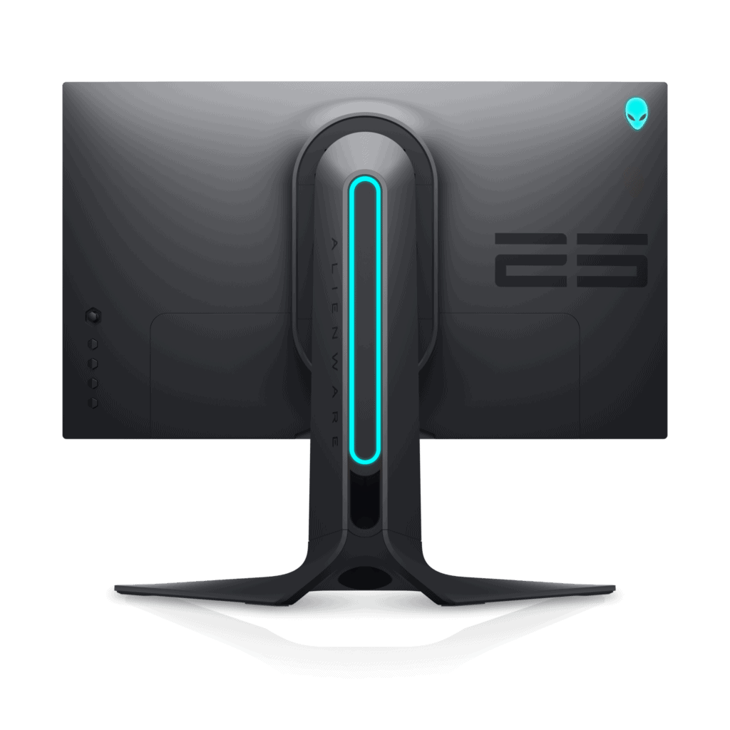 Ces 2020: dell e alienware lançam software exclusivo e produtos para gamers Parte traseira do alienware 25 gaming monitor