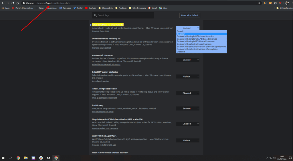 Saiba como ativar o modo escuro em qualquer site Passo 1 pra deixar todos os sites em modo escuro