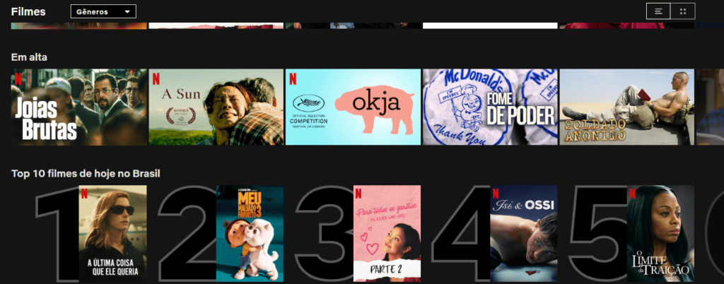 Netflix zeigt jetzt die Top 10 der meistgesehenen Filme und Serien pro Tag Netflix