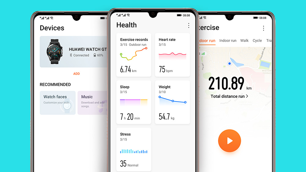 Huawei health aplicativo prints