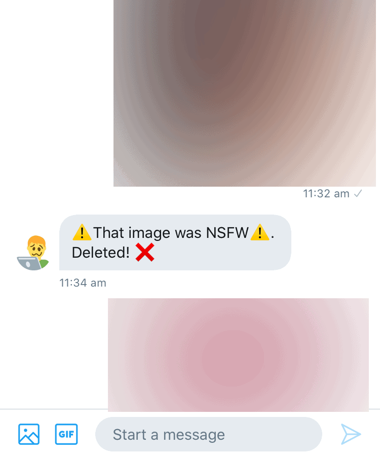 Twitter erhält einen Filter, der unerwünschte Nacktbilder blockiert Bilder von Safe dm verschwommen