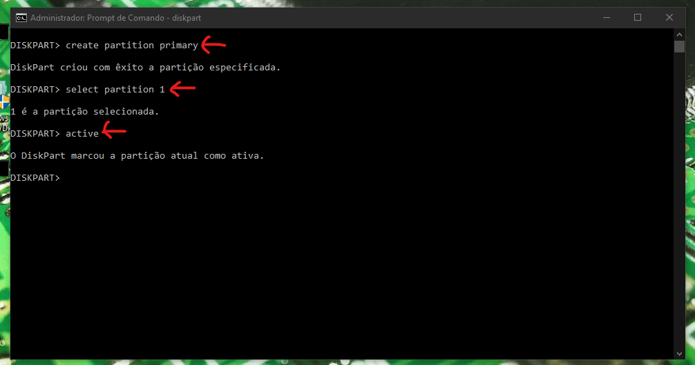 Aprenda 3 métodos para criar disco de instalação do windows 10 Comandos para criar partição básica