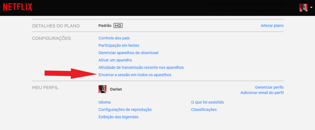 Netflix: 12 consigli per sfruttare al meglio la piattaforma Riproduzione della schermata dell'account utente sul sito web di netflix. Concentrati sull'elemento di logout su tutti i dispositivi da cliccare.
