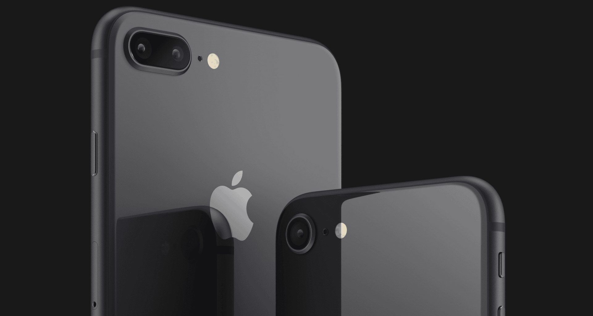 Iphone 8 e iphone 8 plus cinza espacial