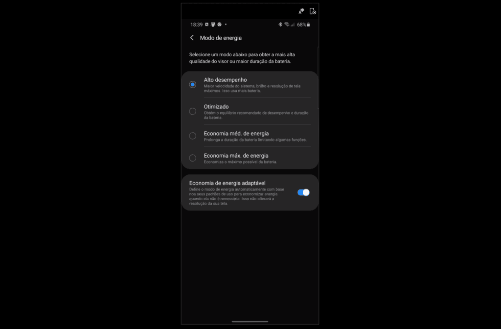 Dicas e truques para aproveitar ao máximo seu galaxy s20, s20+ e s20 ultra Ativado as personalizações de alta performance