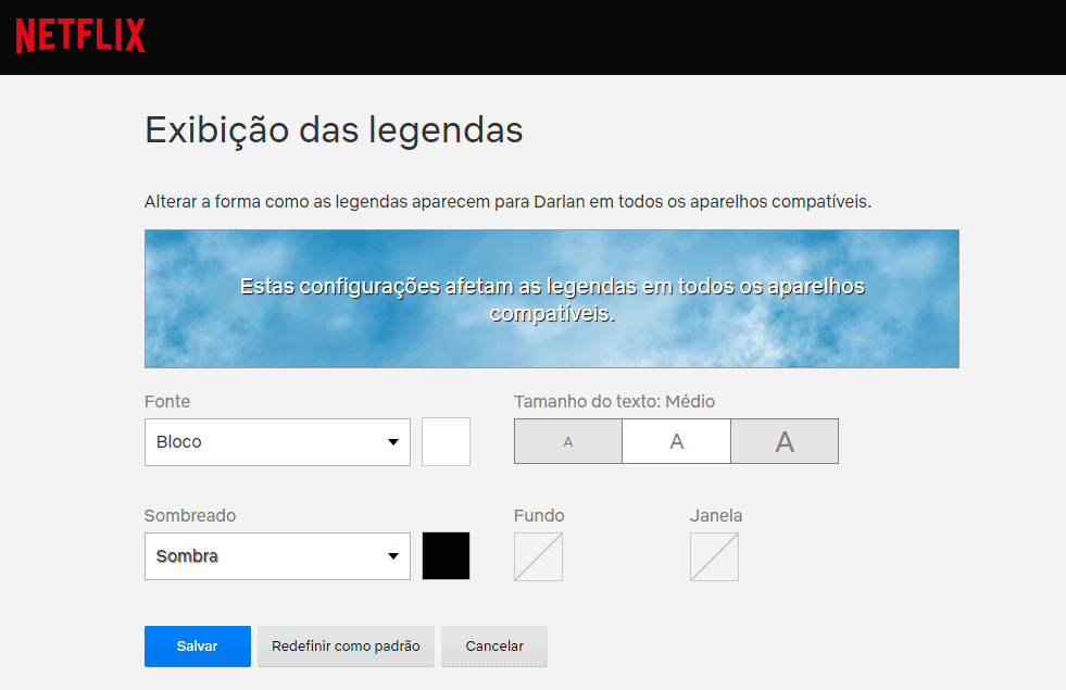 Netflix: 12 consigli per sfruttare al meglio la piattaforma Riproduzione dell'area di visualizzazione dei sottotitoli sul sito Web Netflix, che mostra le opzioni di stile dei sottotitoli.