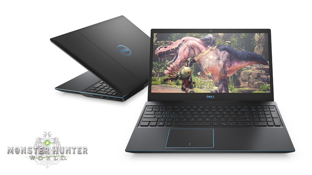Dell notebook rodando o jogo monster hunter world