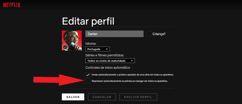Netflix: 12 consigli per sfruttare al meglio la piattaforma Riproduzione dell'area di modifica del profilo utente. Concentrati sull'opzione per riprodurre automaticamente le anteprime, che dovrebbe essere deselezionata.