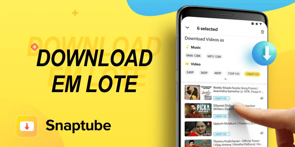 Snaptube: Erstellen Sie Ihre eigene Offline-Film- und Video-Wiedergabeliste snaptube-download-batch-offenlegung