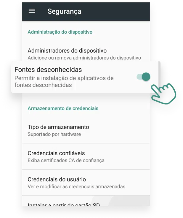 Snaptube: crie sua própria playlist de filmes e vídeos offline Snaptube-instalacao-habilitando-fontes-desconhecidas