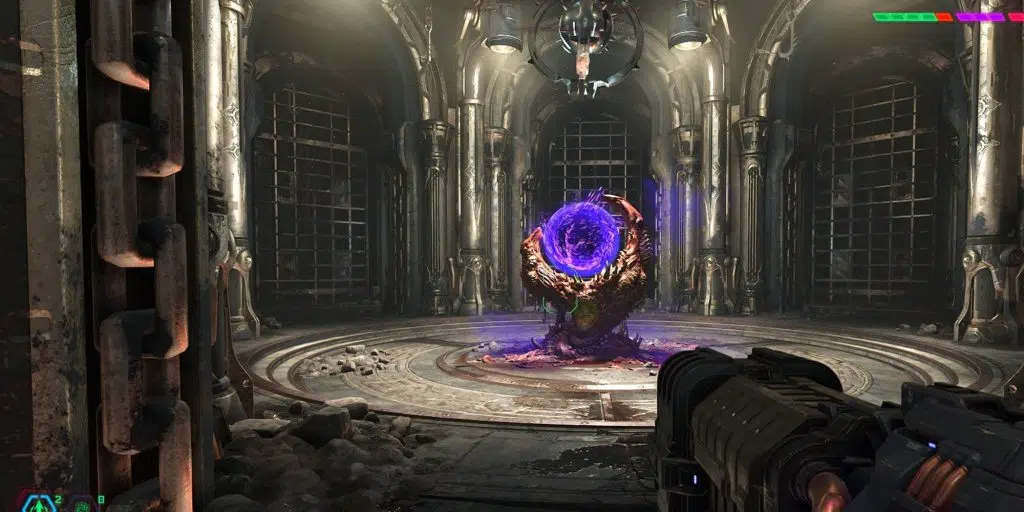 Doom eternal: guia de troféus e conquistas Imagem de um portão do slayer.