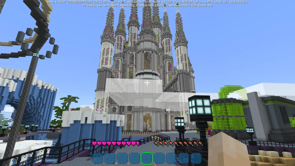 Review: minecraft rtx (pc) é uma fantástica experiência visual Catedral sem uso de luzes em minecraft rtx