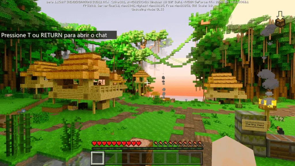 Review: minecraft rtx (pc) é uma fantástica experiência visual Mundo de selva de minecraft rtx