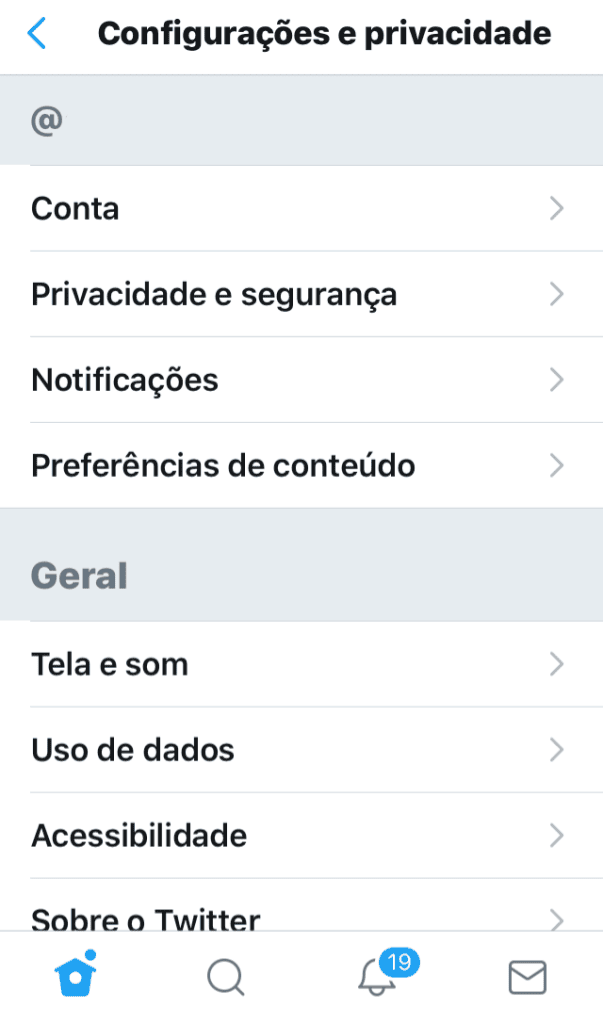Segurança: aprenda a usar a verificação em duas etapas do twitter Tela de seleção de conta do twitter ni iphone