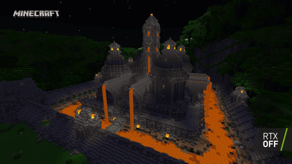 Com rtx, minecraft alcança níveis espetaculares de beleza com luzes realistas Minecraft com rtx
