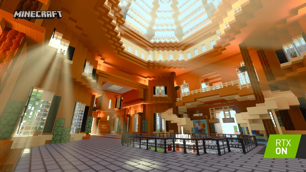 Com rtx, minecraft alcança níveis espetaculares de beleza com luzes realistas Minecraft com rtx