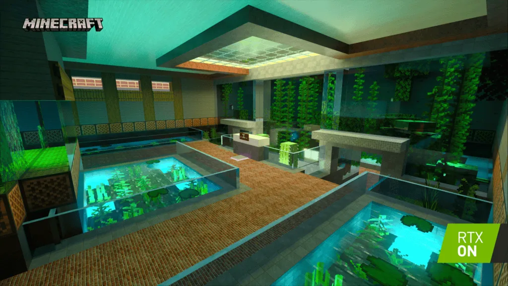 Com rtx, minecraft alcança níveis espetaculares de beleza com luzes realistas Minecraft com rtx