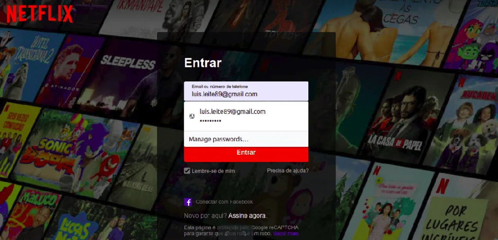 Aprenda a usar o gerenciador de senhas do google no celular e pc Senha salva para login no netflix