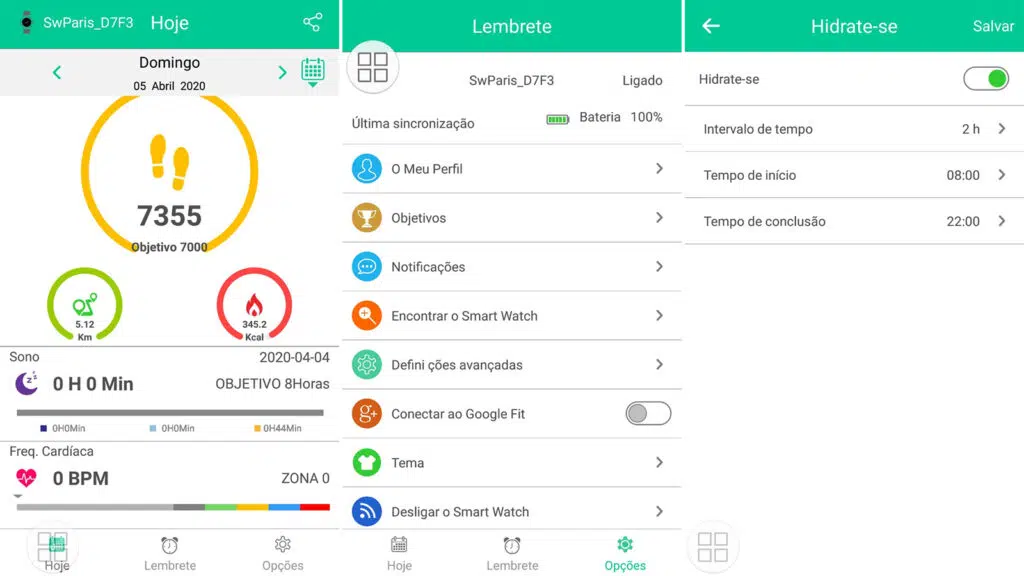 Review: atrio paris, um discreto, elegante e refinado relógio inteligente Telas do aplicativo sw atrio, com testes do atrio paris, relógio inteligente