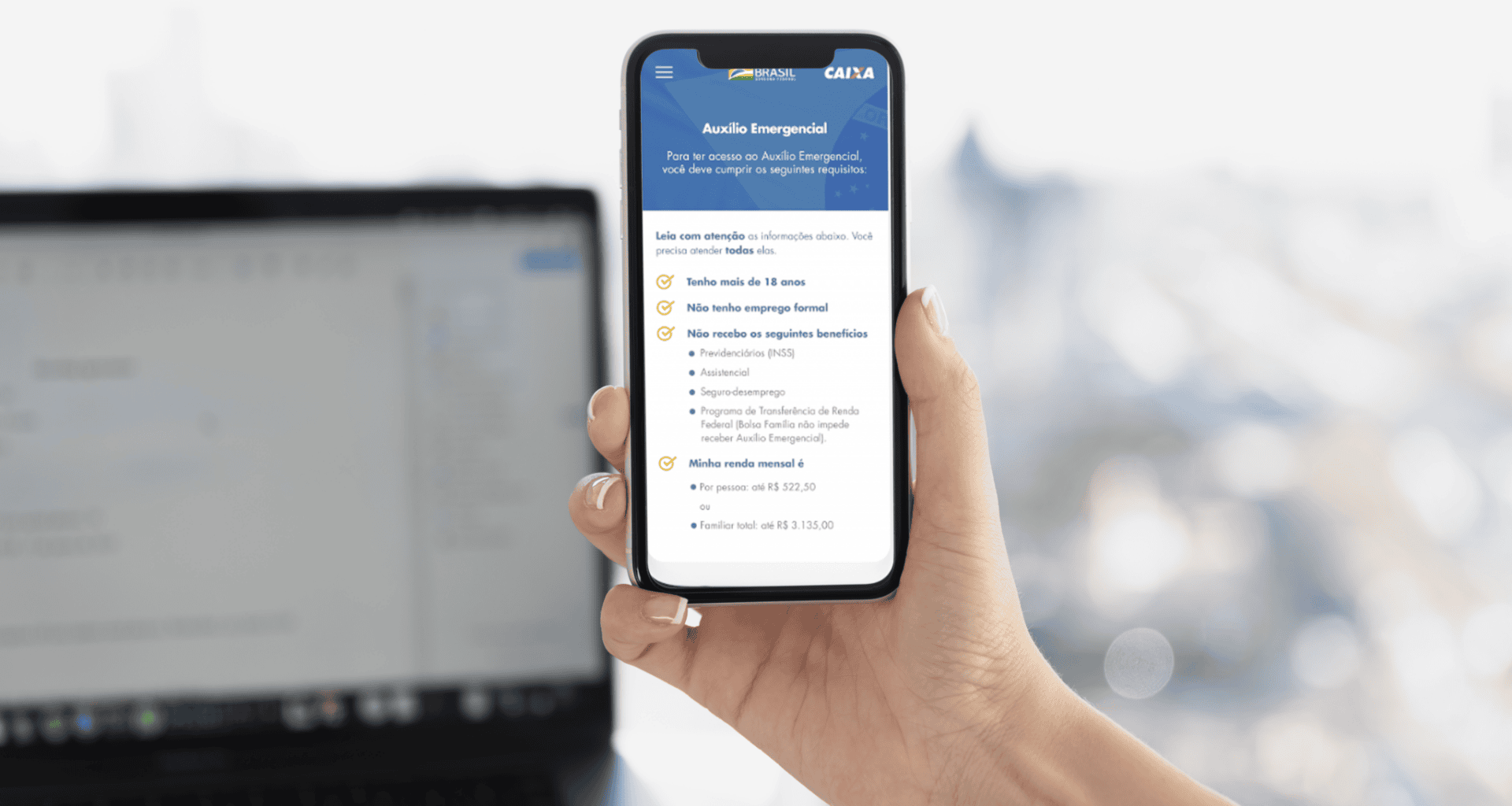 Caixa coronavírus app