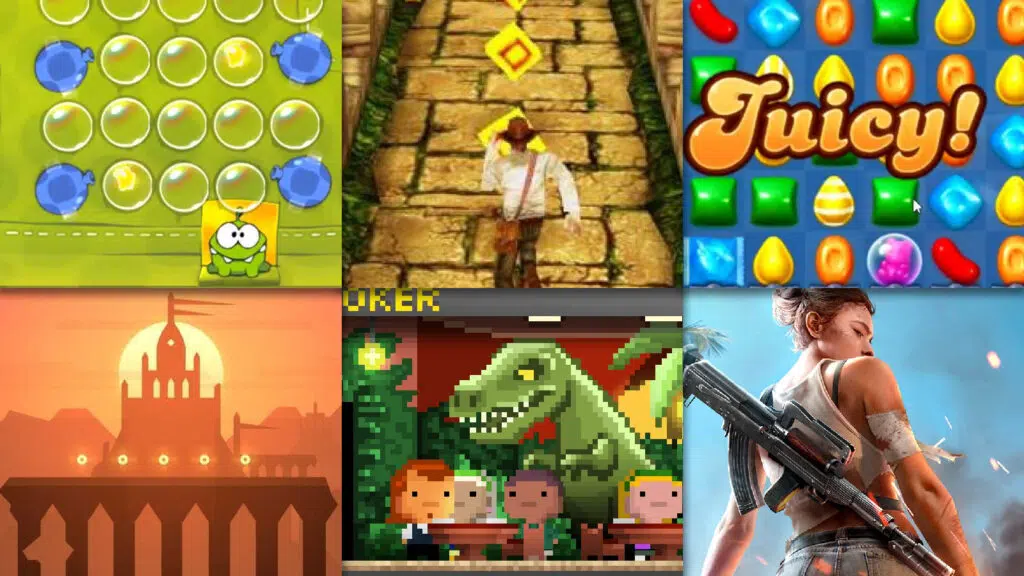 Testamos e recomendamos os melhores jogos grátis de android da década Cut the rope, temple run, candy crush soda saga, alto's odyssey, tiny tower, garena free fire