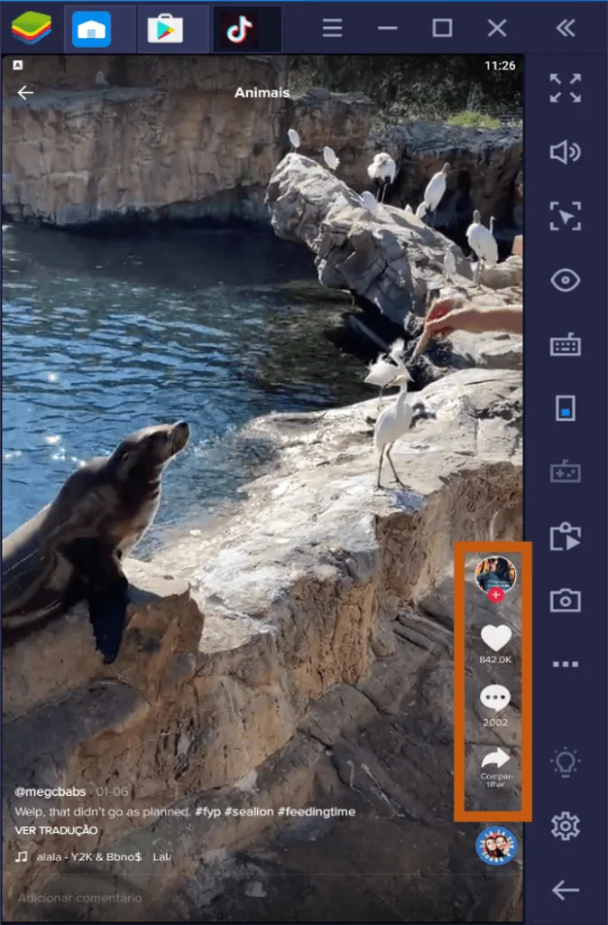 Aprende a usar tiktok en tu computadora, sea pc o mac botones de interacción tiktok