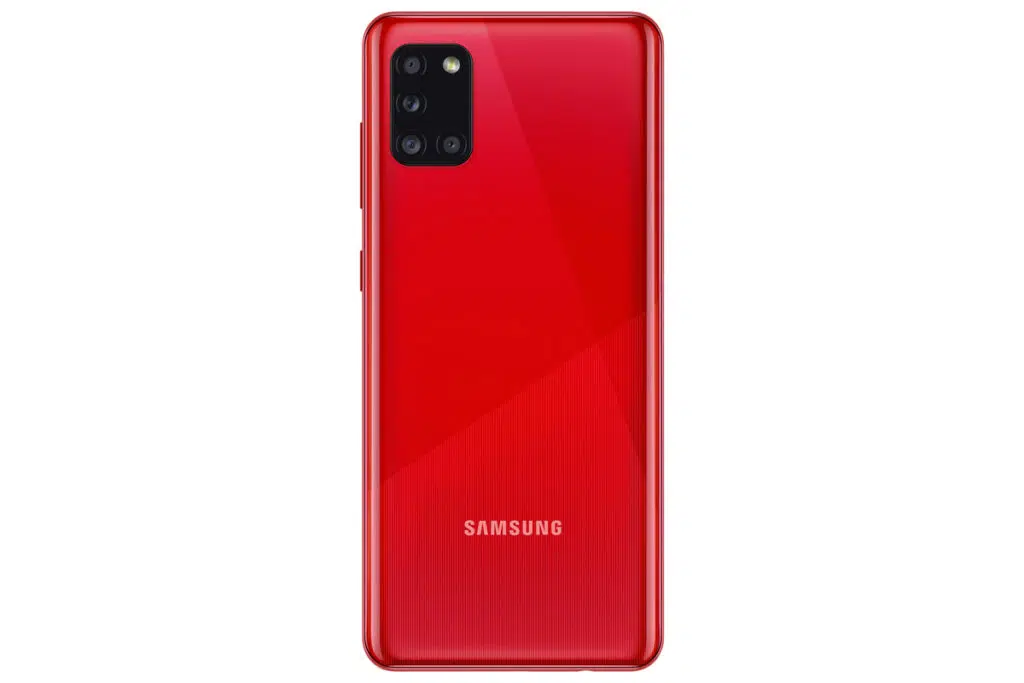 Samsung galaxy a31 chega ao brasil com quatro câmeras por r$ 1. 999 Galaxy a31 vermelho