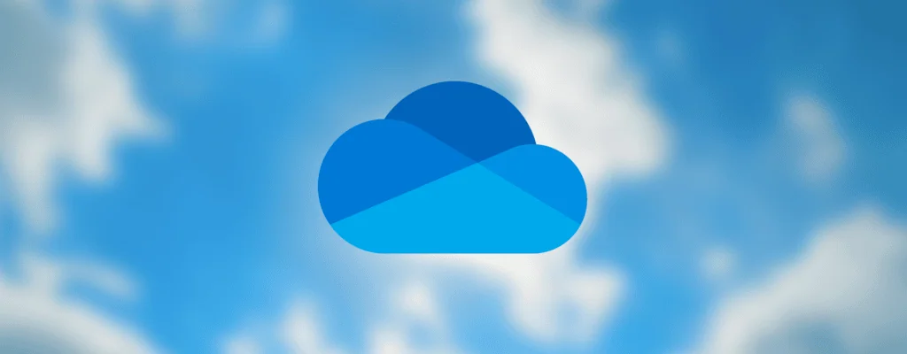 Melhores sites e apps para compartilhar arquivos e fotos Ilustração com logotipo do onedrive