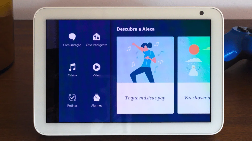 Review: amazon echo show 8 é uma tela inteligente com ótima qualidade de som Interface amazon echo show 8