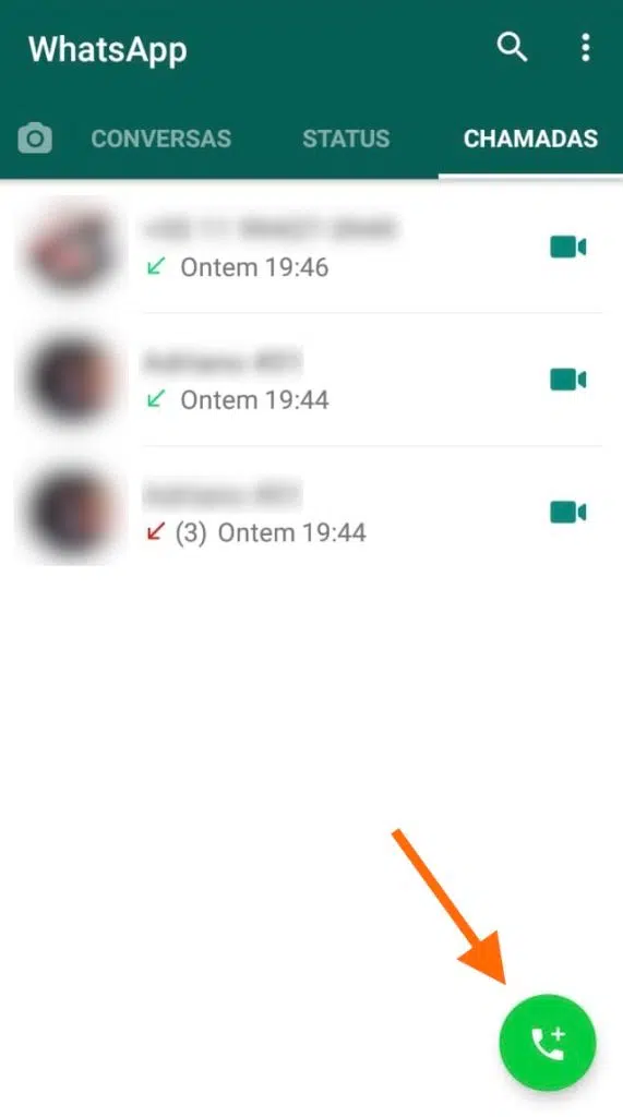 Como fazer chamadas de vídeo no whatsapp com até 8 pessoas no iphone e no android Tela do whatsapp