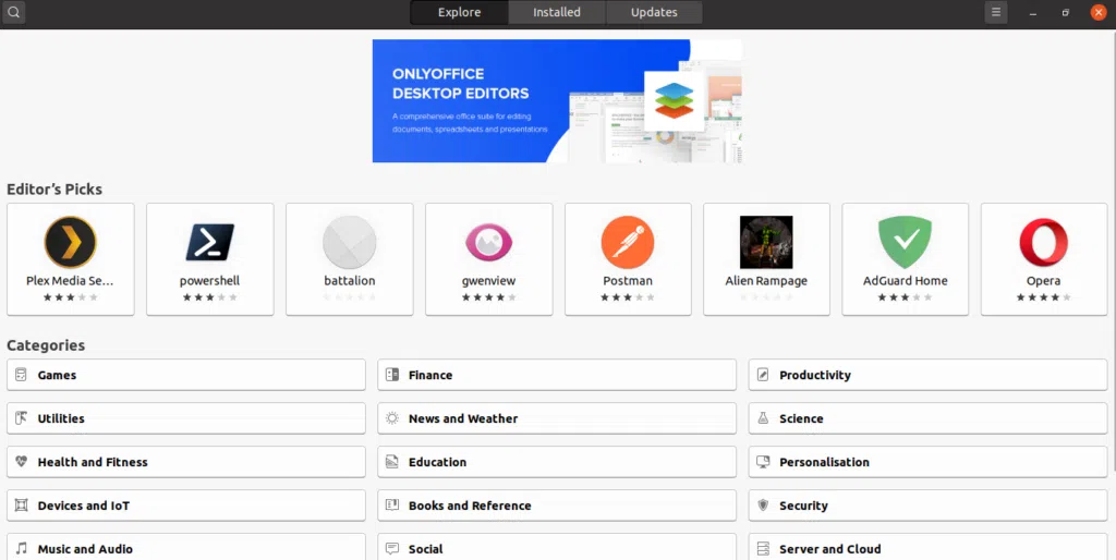 Review: ubuntu 20. 04 focal fossa é a evolução perfeita do sistema operacional Ubuntu software center