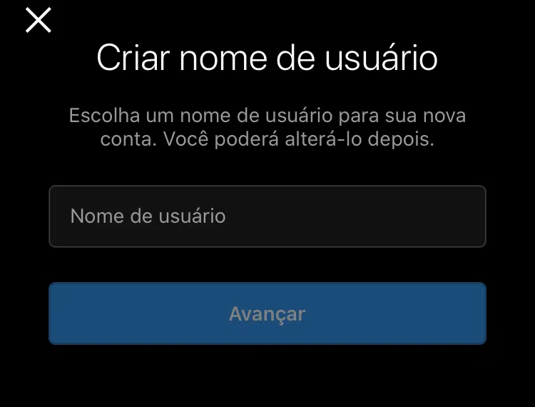 Como criar e adicionar uma segunda conta do instagram no smartphone Nome de usuário