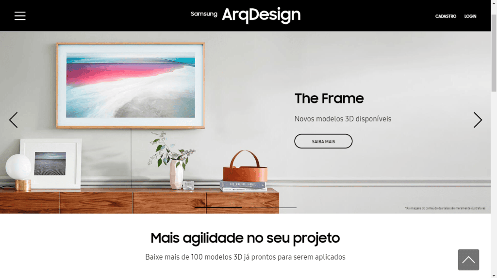 Il nuovo sito Web di Samsung ti insegna come scegliere il tuo condizionatore d'aria pagina arqdesign della piattaforma di climatizzazione samsung