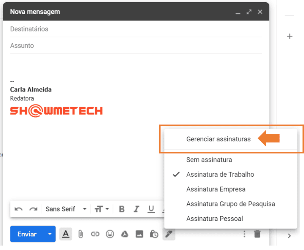 איך לשים חתימה ב-gmail? שלב לעריכת חתימה