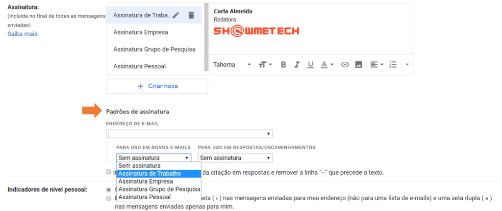 איך לשים חתימה ב-gmail? דפוס חתימה