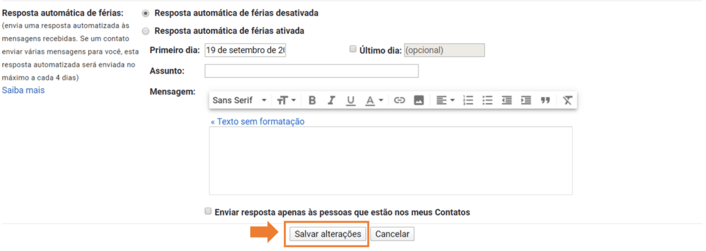 איך לשים חתימה ב-gmail? שמור שינויים