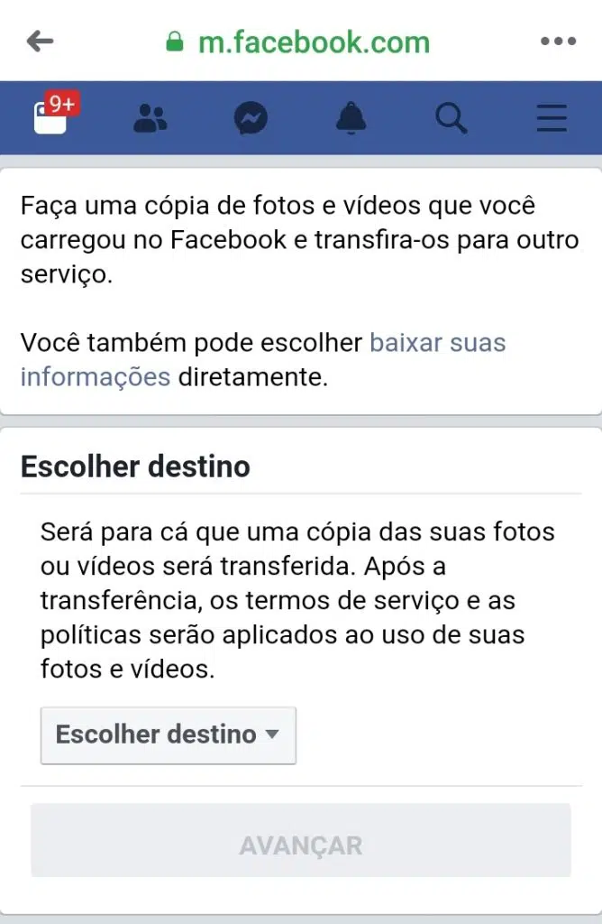 Como transferir suas fotos e vídeos do facebook para o google fotos Baixar fotos facebook google fotos