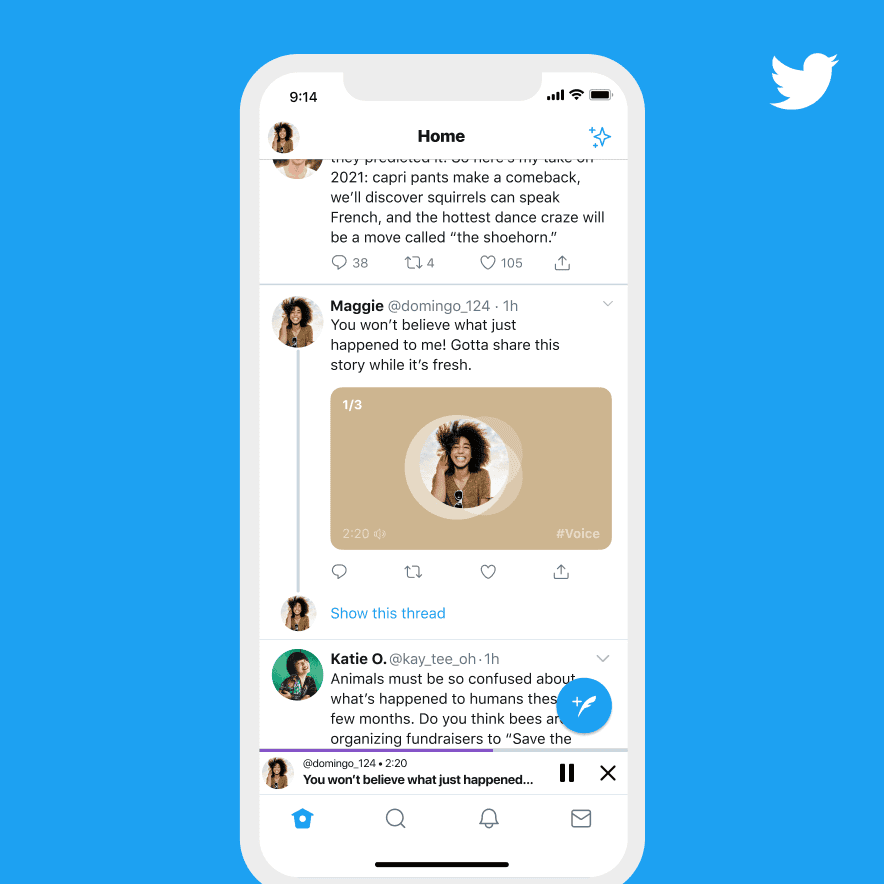 Agora é possível também enviar áudio pelo twitter Áudio twitter