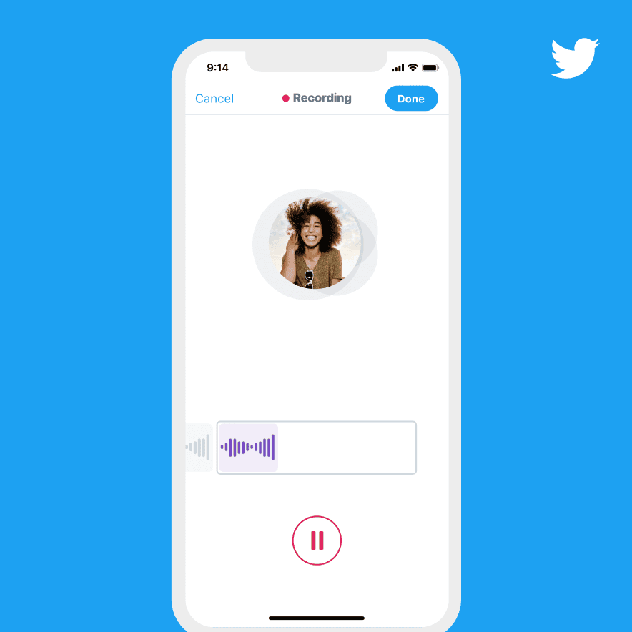 Agora é possível também enviar áudio pelo twitter Áudio twitter