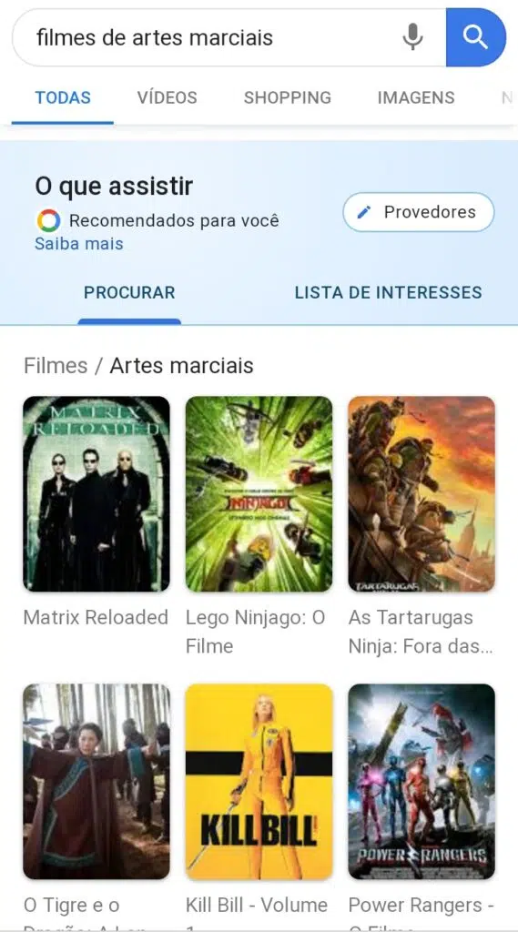Google agora dá sugestões de filmes e séries para você assistir Google sugestão