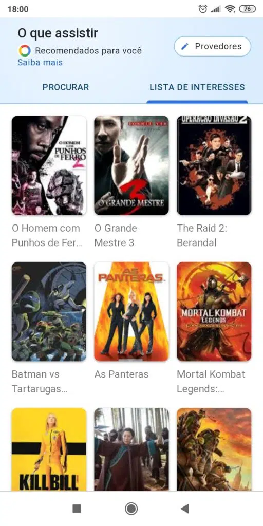 Google agora dá sugestões de filmes e séries para você assistir Google sugestão