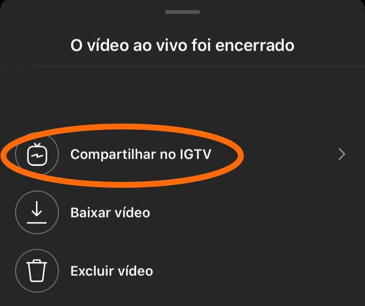 Como salvar uma live do instagram (sua ou de outro perfil) Print do aplicativo instagram para salvar lives