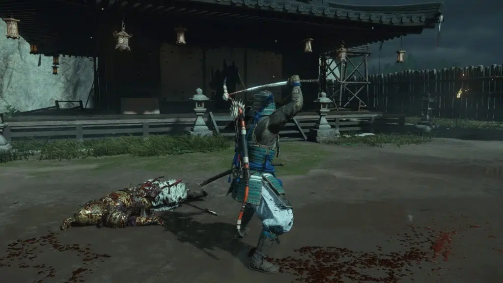 Review: ghost of tsushima, o incrível último jogo exclusivo do playstation 4 O chão sujo de sangue após um combate.
