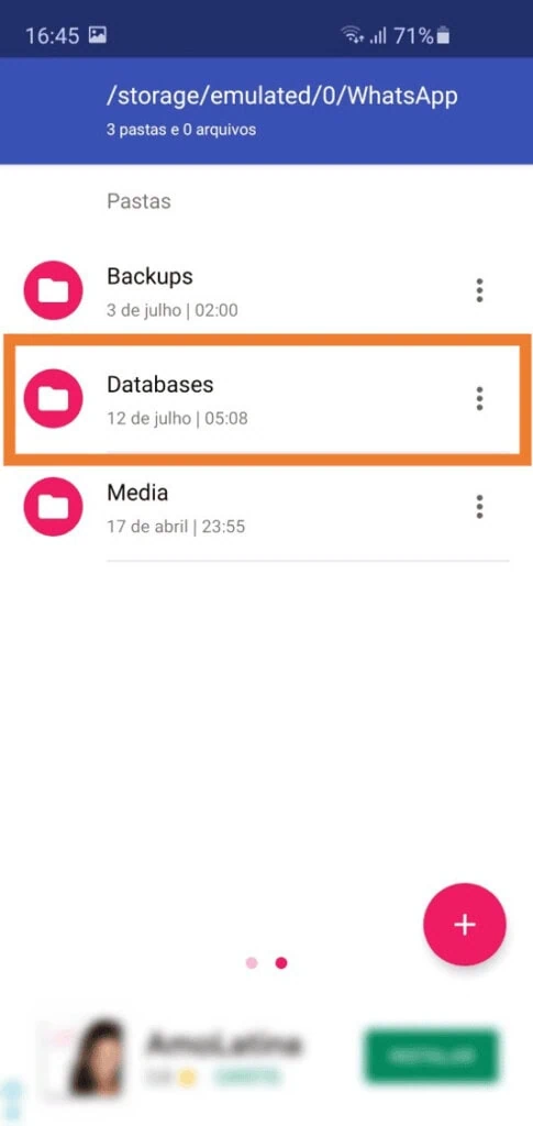Whatsapp : comment récupérer des messages supprimés sur android et ios Android - comment restaurer les messages supprimés sur WhatsApp - étape 3