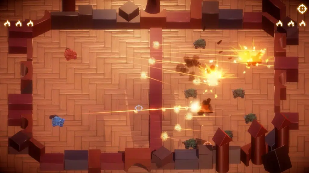 Melhores jogos indie de julho: tanky tanks, superliminal e mais títulos Combate em tanky tanks, um dos jogos indies de julho