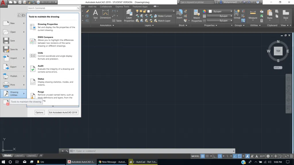 Como recuperar um desenho corrompido do autocad Como recuperar um desenho corrompido do autocad
