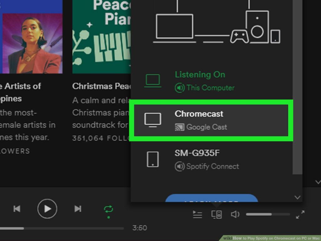 Spotify chromecast